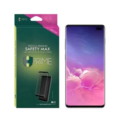 Película Safety Max Compatível Samsung Galaxy S10 Plus Novo