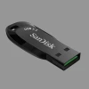 Pen Drive Sandisk Ultra Shift 256Gb 3.2 100Mb/s Cor Preto