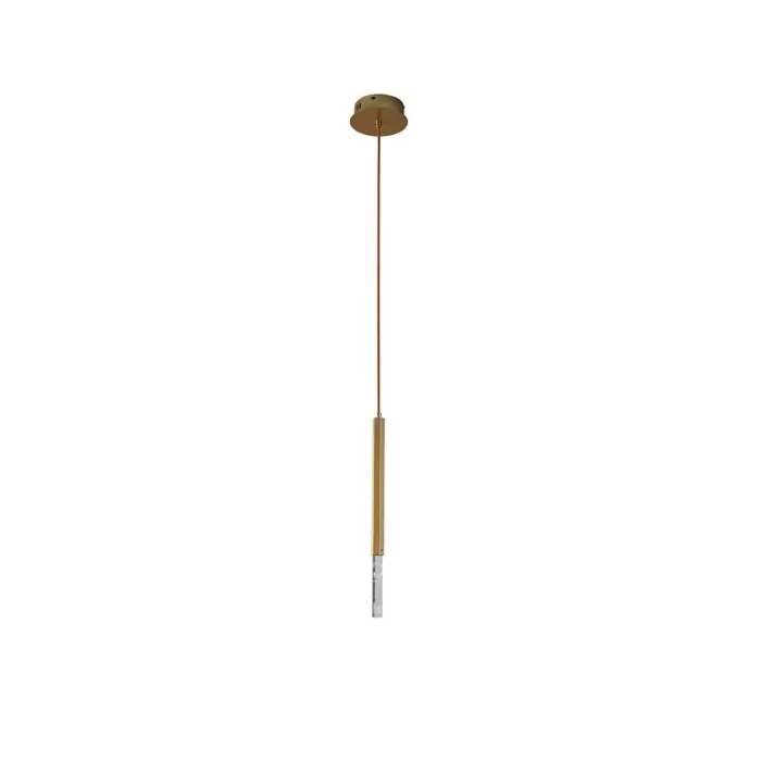 Pendente De Led Pean 3W 3000K Dourado Fosco 2518 Nordecor