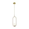 Pendente Dubai Dourado Globo Pequeno 1x G9 Bivolt Blumenau