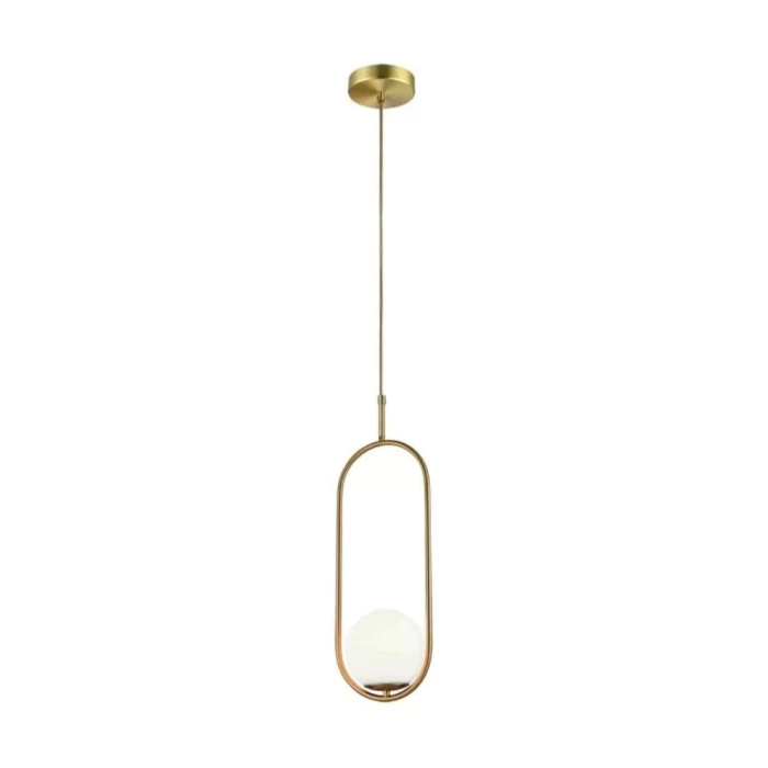 Pendente Dubai Dourado Globo Pequeno 1x G9 Bivolt Blumenau