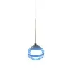 Pendente Led Cromado De Bola De Cristal 6000K Com Cabo 70cm