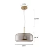 Pendente Led Lazon 12W 3000K Fume D1364 Nordecor