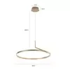 Pendente Led Zier Redondo Dourado Fosco 60CM - 28W  3000K