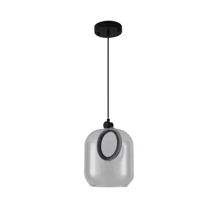 Pendente Led Zuro 7W 3000K Âmbar Preto Nordecor 2793 Novo