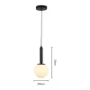 Pendente Lustre Basic Cor Preto 1xG9 Bivolt Skylight