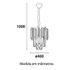 Pendente Lustre Cristal Midas 40 - Bivolt - 40w Blumenau