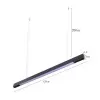 Pendente Lyta Dif Led Cor Preto 40W 4000k 2677 Nordecor