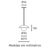 Pendente Moderno Anna Branco 60W 1x G9 Com Lâmpada 220V