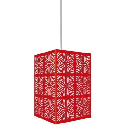 Pendente Renda 102 E27 6W 3000K Vermelho Fosco Novo