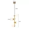 Pendente Romai Desa Dourado Premium 4XG9 2274 Nordecor