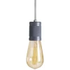 Pendente vintage fio cinza concreto 1,5M Blumenau 887676-14