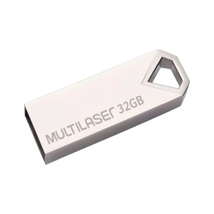 Pendrive Diamond Metálico 32GB Usb 2.0 Multilaser Pd851