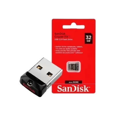 Pendrive SanDsik Cruzer Fit 32 Gb 2.0 Flash Drive Novo