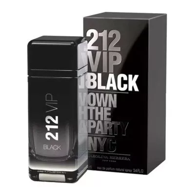 Perfume 212 Vip Black 200ML Carolina Herrera Eua de Parfum