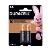 Pilha Alcalina AA Duracell Cartela Com 2 Unidades