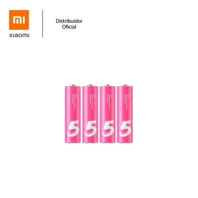 Pilha Alcalina AA ZI5 Xiaomi com 4 unidades, Rosa