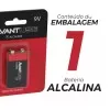 Pilha Bateria Alcalina 9V Avant 1 Unidade