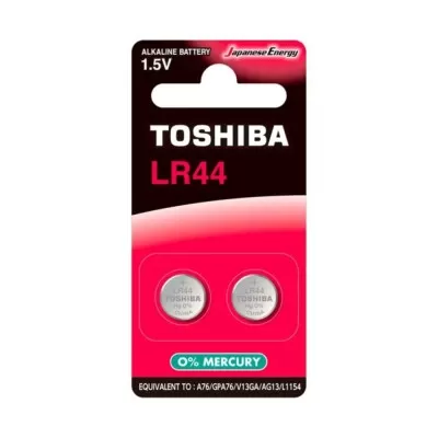 Pilha Botão Alcolina Toshiba 2 Unidades 1,5 V Novo