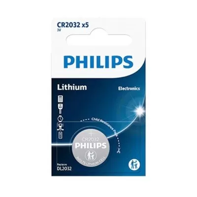 Pilha Philips CR-2032 3V Lithium 1 Unidade