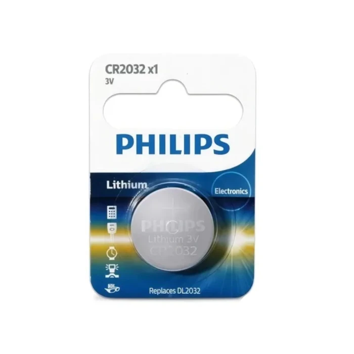 Pilha Philips Litio Botão Cr2032 3V Cr2032P1L/59