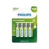 Pilha Philips Recarregável AA 1.2V 1000mAh 4UN HR6 MIGNON