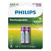 Pilha Philips Recarregável AAA 1,2V R03B2RTU10/97