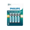Pilha Philips Zinco AA 1.5V C/ 4 Unidades