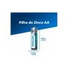 Pilha Philips Zinco AA 1.5V C/ 4 Unidades