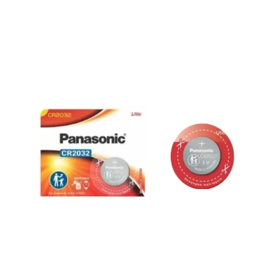 Pilhas Moeda Lítio CR2032 Panasonic 3V Novo