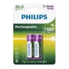 Pilhas Philips Recarregavel AA 1,2V 2500mAh R6B2RTU25/97