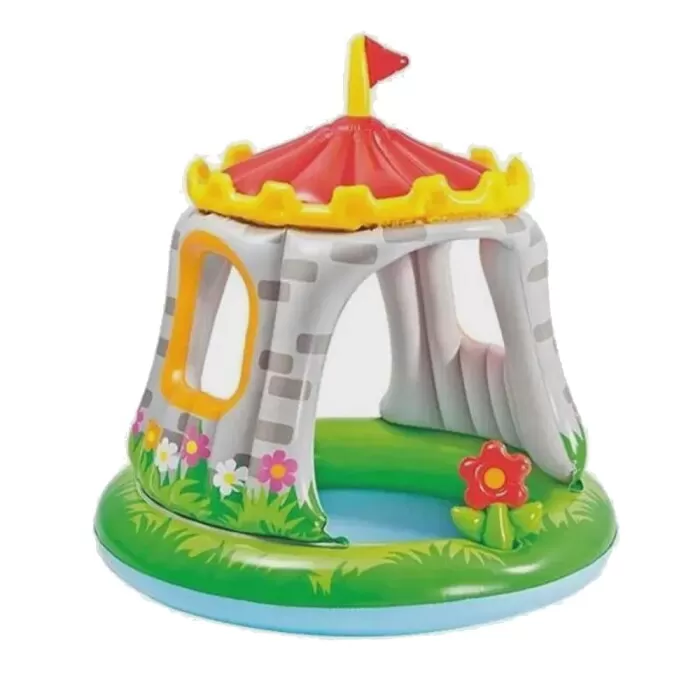 Piscina Infantil Com Cobertura Castelo 74 Litros Intex