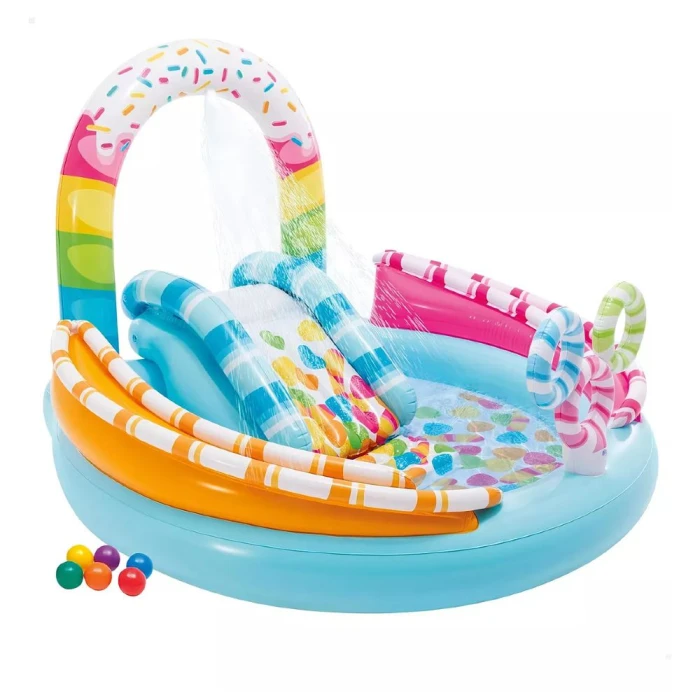 Piscina Inflável Estilo Playground Infantil 165L Intex