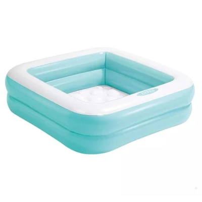 Piscina Inflável Infantil Soft 57 Litros Azul Turquesa Intex