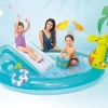 Piscina Inflável Playground C/ Escorregador 160 Litros Intex