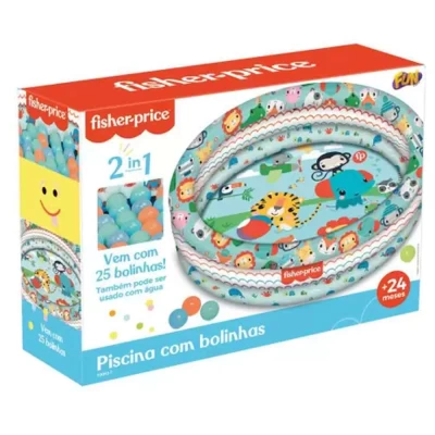 Piscina Inflável 2 em 1 Fisher Price - Fun F0053-7