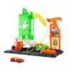 Pista De Hot Wheels City Com Posto De Combustivel Super