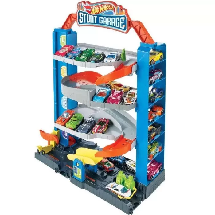 Pista hot wheels coloca na parede