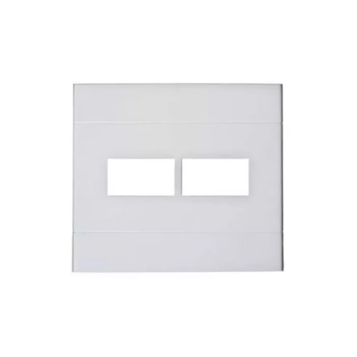 Placa 4X4 Para 2 Módulos Branco Decor Schneider