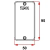 Placa De Condulete Para 1 Modulo 3/4 Branca Inpol