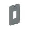 Placa De Condulete Para 1 Modulo 3/4 Cinza Inpol