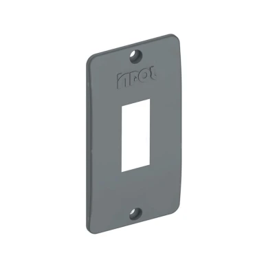 Placa De Condulete Para 1 Modulo 3/4 Cinza Inpol