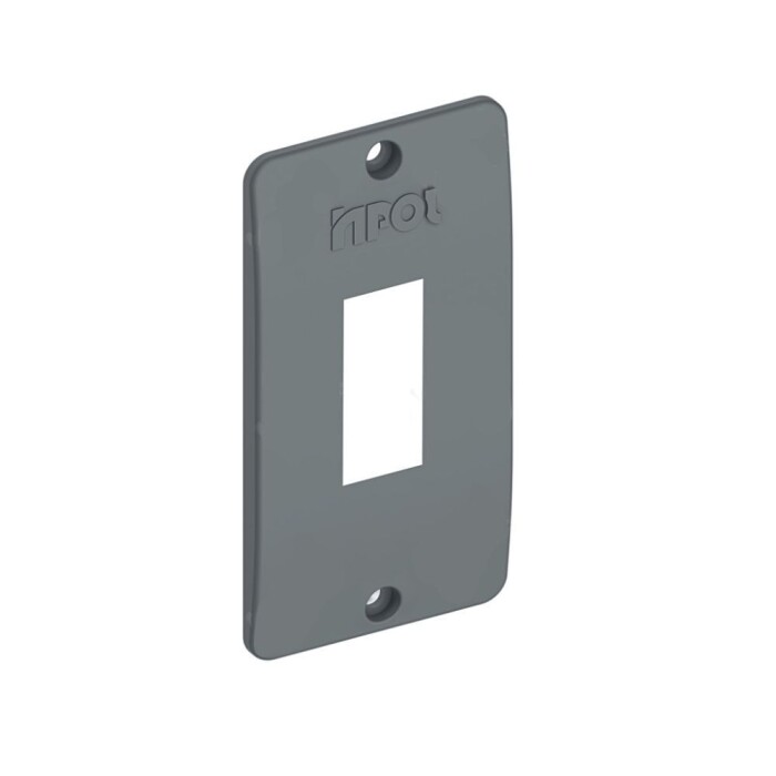Placa De Condulete Para 1 Modulo 3/4 Cinza Inpol