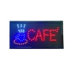 Placa De Led Letreiro Sinalização Luminoso Café 220v Preto