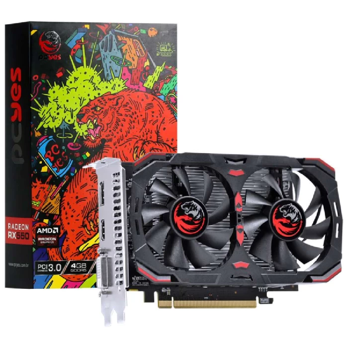 Placa De Vídeo AMD Radeon RX 550 4gb GDDR5 128Bit PCyes