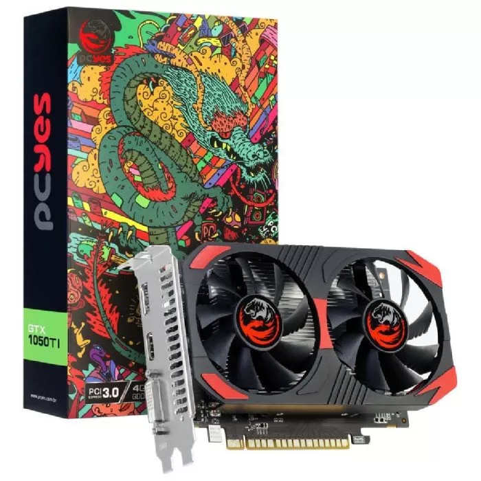 Placa De V deo GPU GTX 1050TI 4gb GDDR5 128bit PCI 3.0 PCyes