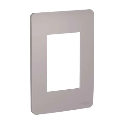 Placa Orion 4x2 Para 3 Modulo Axis Grey Schneider S730103224