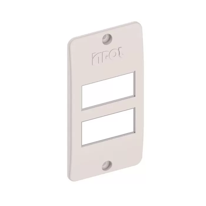 Placa Para 2 Teclas Seperadas 3/4 Branco Inpol Novo