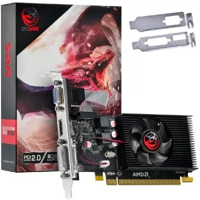 Placa de Vídeo AMD Radeon R5 230 2GB DDR3 64Bit PCI2.0 PCyes