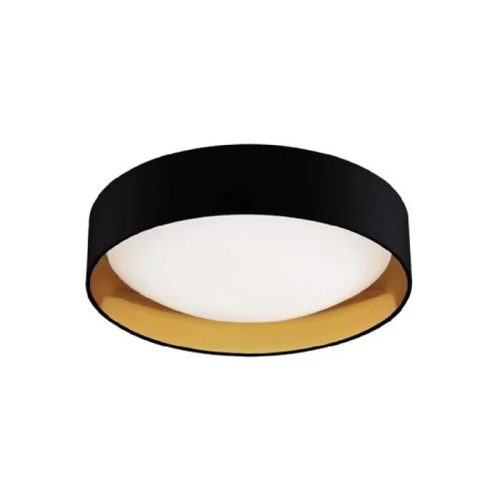 Plafon De Led Moon Redondo Na Cor Preta 24W 6500K Blumenau